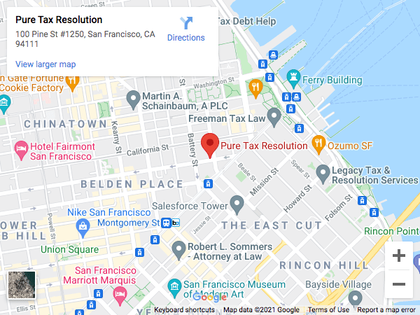 Tax resolution services - San Francisco, CA